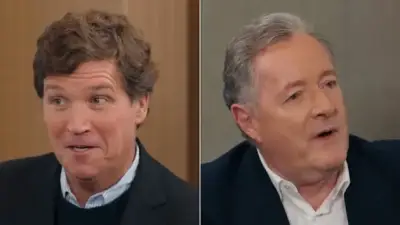 Tucker Carlson Presses Piers Morgan To Repeat Anti-Gay Slur in Latest Provocative Interview