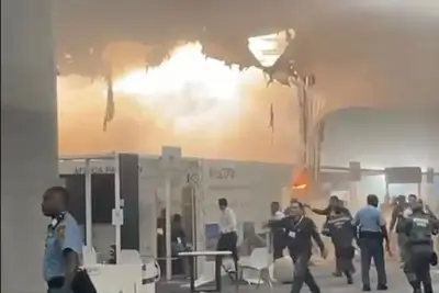 Fire prompts evacuations at U.N. climate talks in Brazil; 13 suffer smoke inhalation