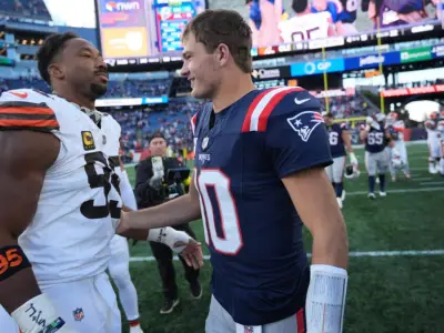 Myles Garrett gives ringing endorsement of Patriots’ future with Drake Maye, Will Campbell