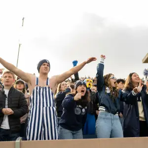At Harvard-Yale Game, Rivals Come Together Against Trump Administration Attacks