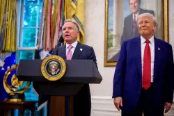 Trump defends key negotiator after leaked phone call appears to show him coaching Russia