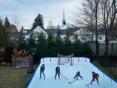 For New Englanders, backyard ice skating rinks are like the swimming pools of winter — and often more sought-after