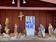 ‘ICE was here’: Dedham church’s Nativity scene protests immigration crackdown